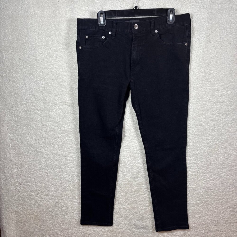 Pacsun Men’s Jeans Black Size 32x30 Skinny Straight Leg Stretch Denim